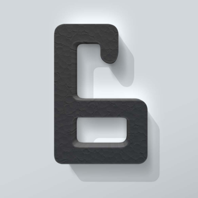 Grijs Piepschuim Cijfer 6 Checkbook - 1