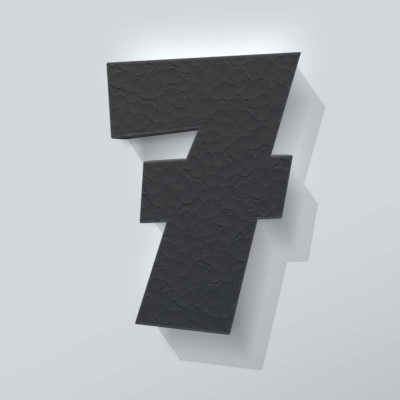 Grijs Piepschuim Cijfer 7 Grobold - 1