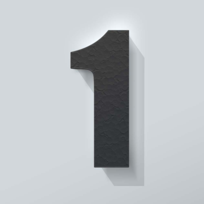 Grijs Piepschuim Cijfer 1 Impact - 1