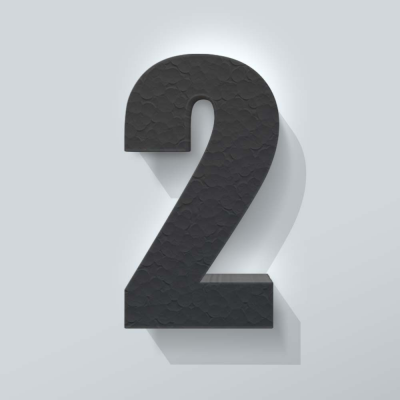 Grijs Piepschuim Cijfer 2 Impact - 1