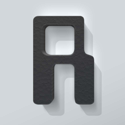 Grijs Piepschuim Letter R Checkbook - 1