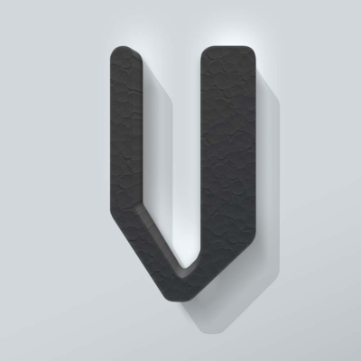 Grijs Piepschuim Letter V Checkbook - 1