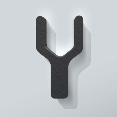 Grijs Piepschuim Letter Y Checkbook - 1