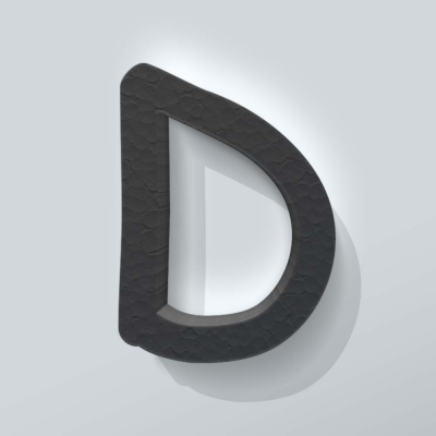 Grijs Piepschuim Letter D Comic Sans - 1 Grijs Piepschuim Letter D Comic Sans - 1