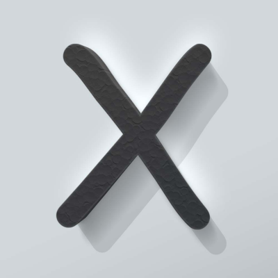 Grijs Piepschuim Letter X Comic Sans - 1 Grijs Piepschuim Letter X Comic Sans - 1