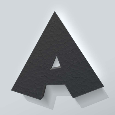 Grijs Piepschuim Letter A Grobold - 1