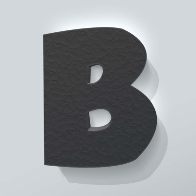 Grijs Piepschuim Letter B Grobold - 1