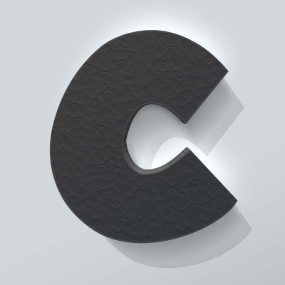 Grijs Piepschuim Letter C Grobold - 1