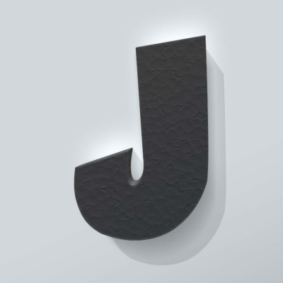 Grijs Piepschuim Letter J Grobold - 1