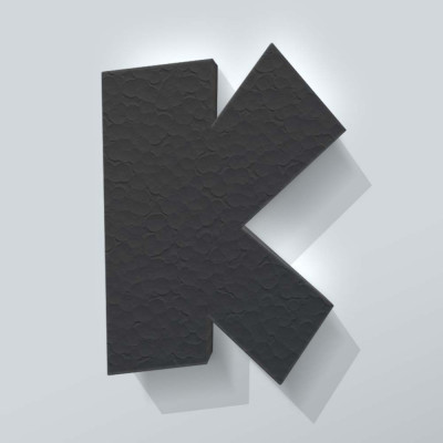Grijs Piepschuim Letter K Grobold - 1