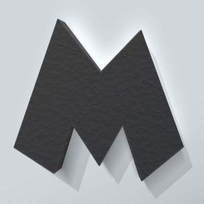 Grijs Piepschuim Letter M Grobold - 1