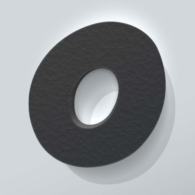 Grijs Piepschuim Letter O Grobold - 1