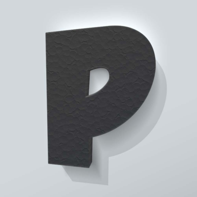 Grijs Piepschuim Letter P Grobold - 1