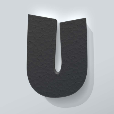 Grijs Piepschuim Letter U Grobold - 1