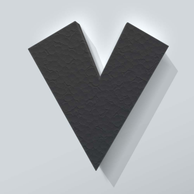 Grijs Piepschuim Letter V Grobold - 1