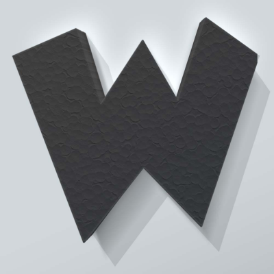 Grijs Piepschuim Letter W Grobold - 1