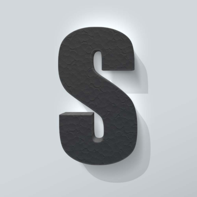 Grijs Piepschuim Letter S Impact - 1