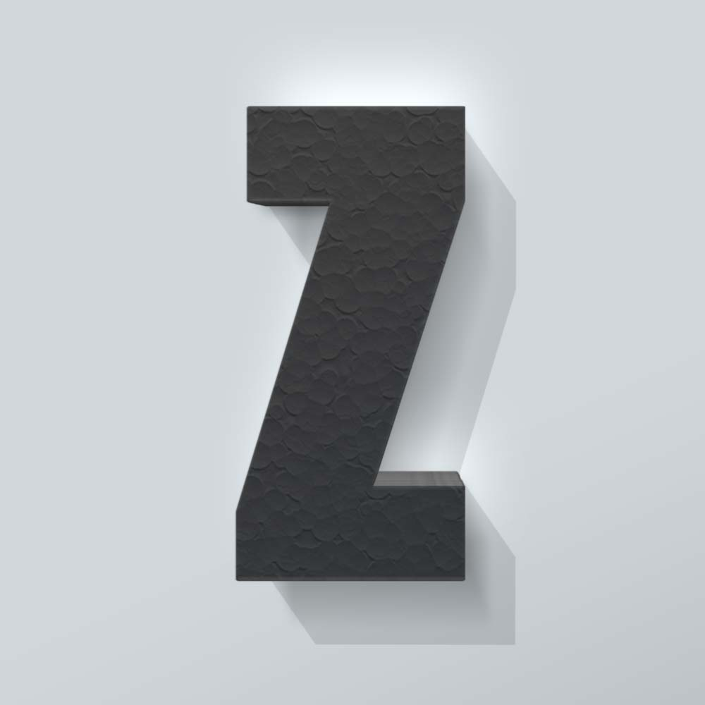 Zwart Piepschuim Letter Z Impact - 1