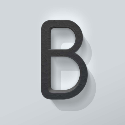 Grijs Piepschuim Letter B Thesis - 1