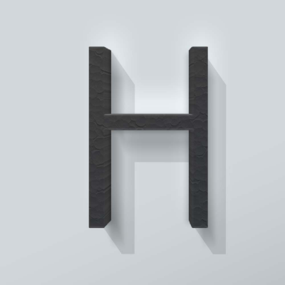 Grijs Piepschuim Letter H Thesis - 1