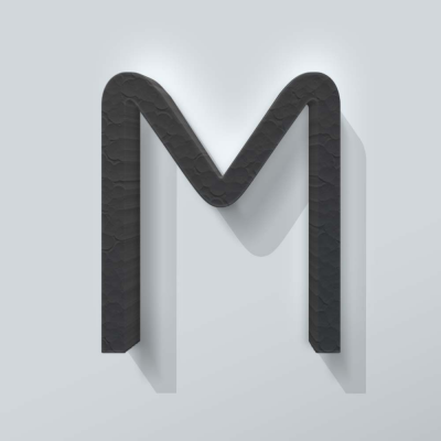 Grijs Piepschuim Letter M Thesis - 1