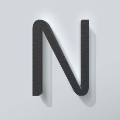 Grijs Piepschuim Letter N Thesis - 1
