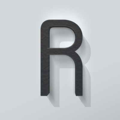 Grijs Piepschuim Letter R Thesis - 1