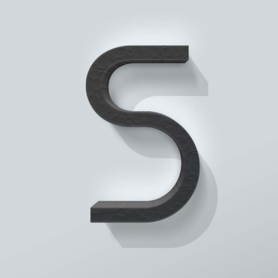 Grijs Piepschuim Letter S Thesis - 1