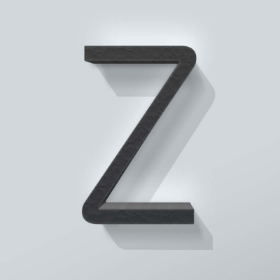 Grijs Piepschuim Letter Z Thesis - 1