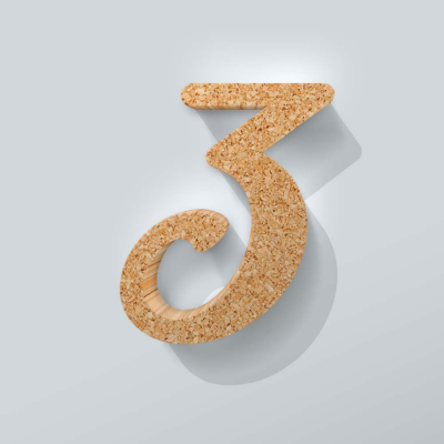 Kurken Cijfer 3 Back To Black - 1