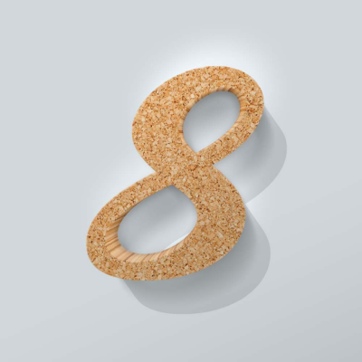 Kurken Cijfer 8 Back To Black - 1