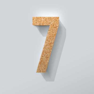 Kurken Cijfer 7 Bebas Neue - 1