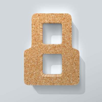 Kurken Cijfer 8 Checkbook - 1 Kurken Cijfer 8 Checkbook - 1