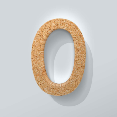 Kurken Cijfer 0 Comic Sans - 1