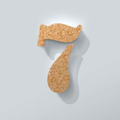 Kurken Cijfer 7 Stencil - 1