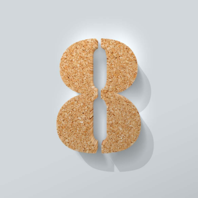 Kurken Cijfer 8 Stencil - 1