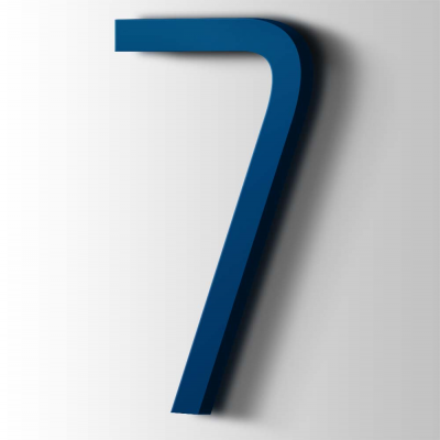 Kunststof Cijfer 7 Thesis Acrylaat 5002 Ultramarine Blue - 1