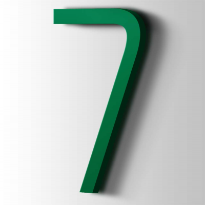 Kunststof Cijfer 7 Thesis Acrylaat 6029 Mint Green - 1