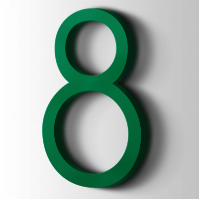 Kunststof Cijfer 8 Thesis Acrylaat 6029 Mint Green - 1