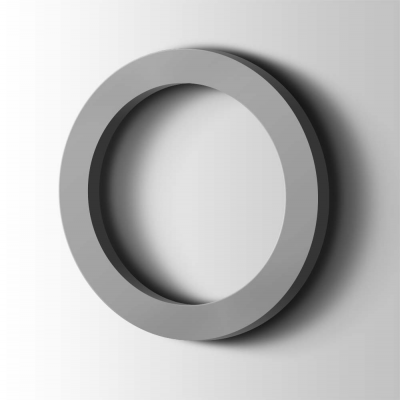 Kunststof Cijfer 0 Filisofia Acrylaat 7040 Window Grey - 1