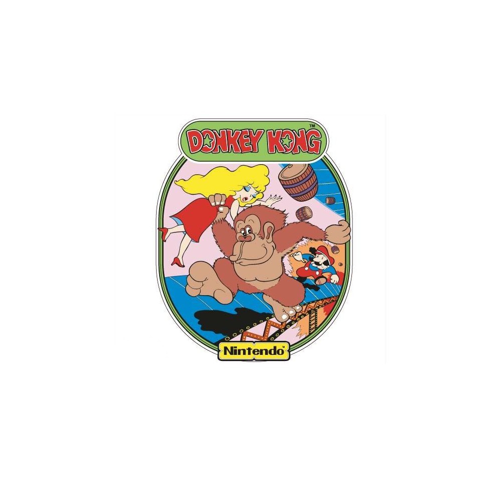 Donkey Kong side art arcade stickers - 1