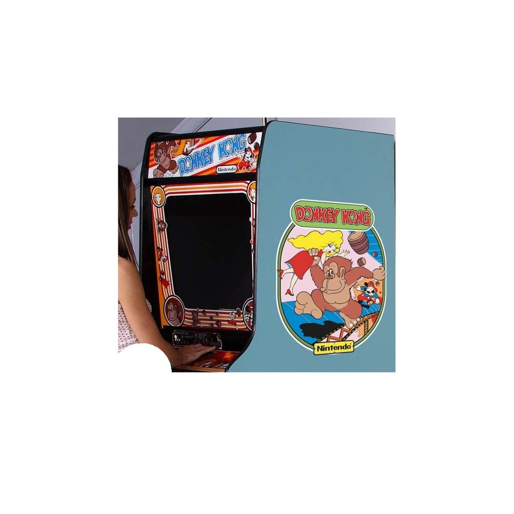 Donkey Kong side art arcade stickers - 2