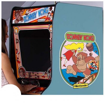 Donkey Kong side art arcade stickers - 2