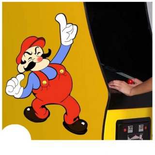Mario en DK side art arcade stickers - 2