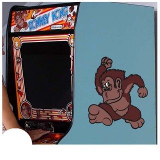 Mario en DK side art arcade stickers - 3