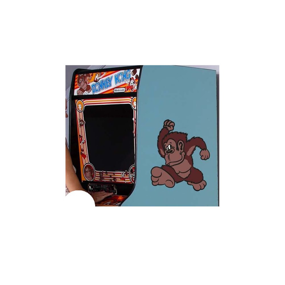 Mario en DK side art arcade stickers - 3