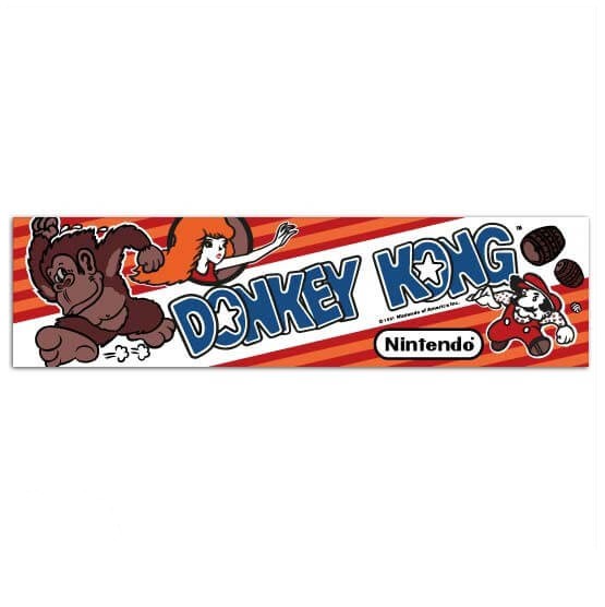 Donkey Kong marquee arcade sticker Stickermaster