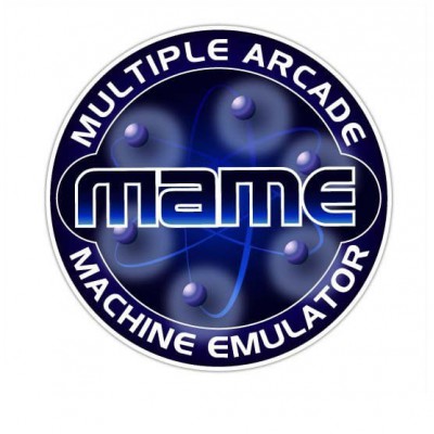MAME Blauw side art arcade stickers - 1 MAME Blauw side art arcade stickers - 1