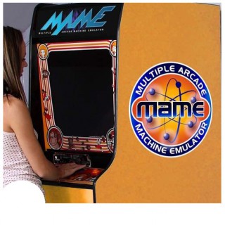 MAME Oranje side art arcade stickers - 2