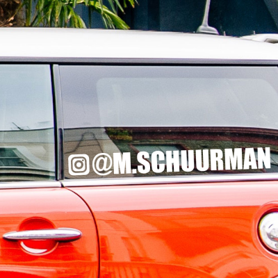 Volg Me Op Instagram Autosticker Impact - 1